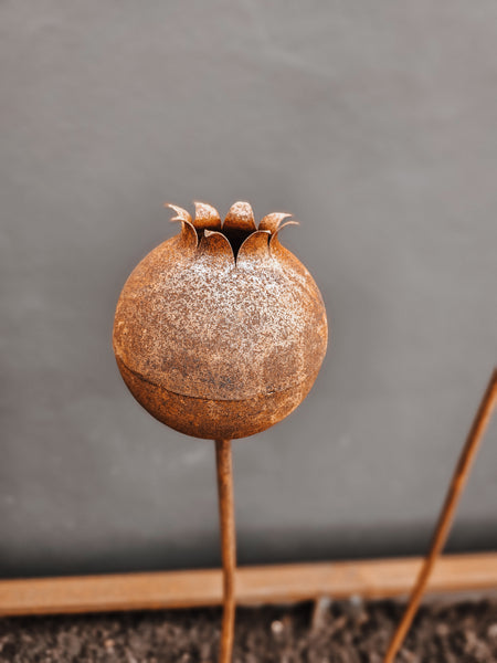 Gartenstecker Mohn - DekoEule- Onlineshop für Landhausdeko, Deko Landhausstil, Farmhausdeko, Landhausstil Deko