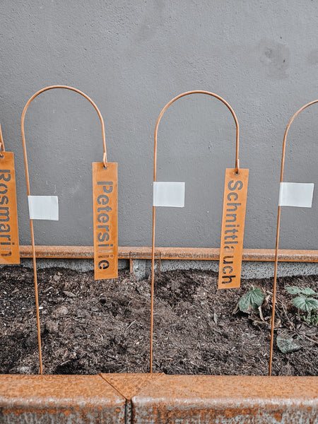 Kräuterstecker Rost - DekoEule- Onlineshop für Landhausdeko, Deko Landhausstil, Farmhausdeko, Landhausstil Deko