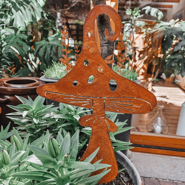 Gartenstecker Pilz - DekoEule- Onlineshop für Landhausdeko, Deko Landhausstil, Farmhausdeko, Landhausstil Deko