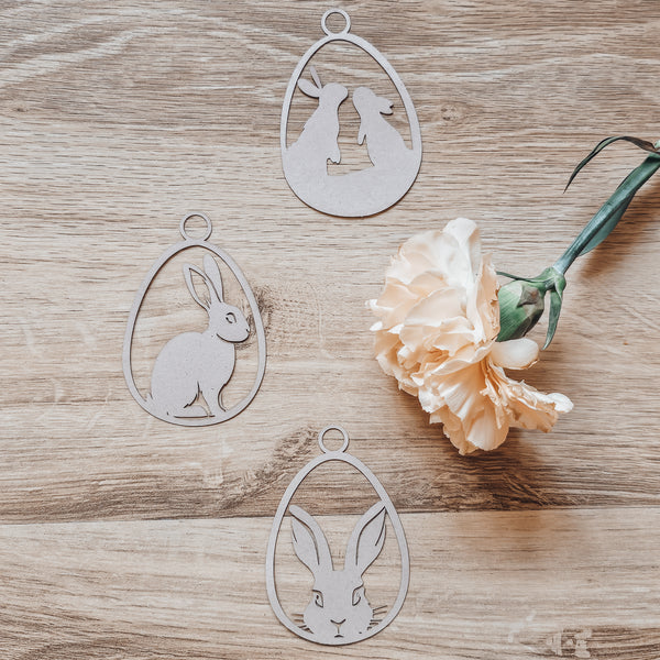 Papierschnitt Ostern natürlich braun - DekoEule- Onlineshop für Landhausdeko, Deko Landhausstil, Farmhausdeko, Landhausstil Deko