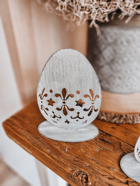 Ostereier mit Muster - DekoEule- Onlineshop für Landhausdeko, Deko Landhausstil, Farmhausdeko, Landhausstil Deko