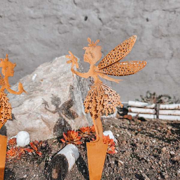 Gartenelfen Rost - DekoEule- Onlineshop für Landhausdeko, Deko Landhausstil, Farmhausdeko, Landhausstil Deko