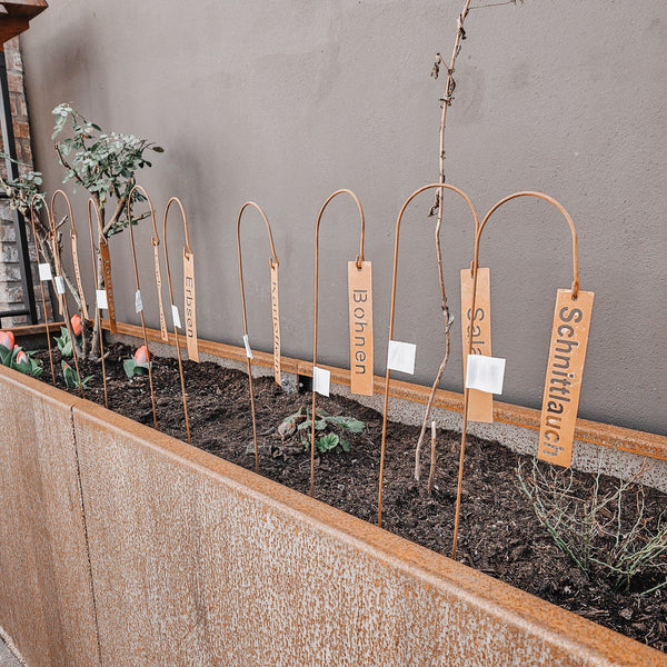 Gemüsestecker Rost - DekoEule- Onlineshop für Landhausdeko, Deko Landhausstil, Farmhausdeko, Landhausstil Deko