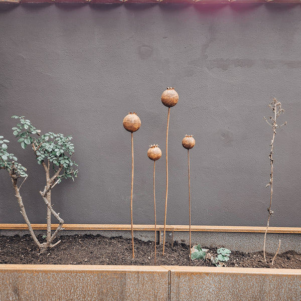 Gartenstecker Mohn - DekoEule- Onlineshop für Landhausdeko, Deko Landhausstil, Farmhausdeko, Landhausstil Deko