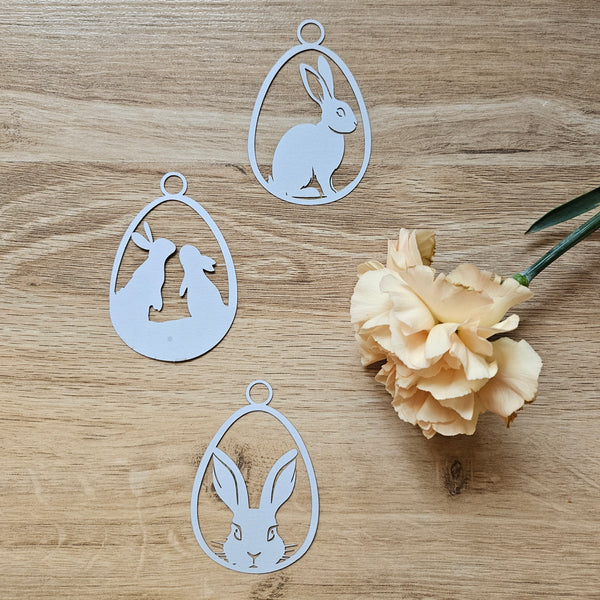 Papierschnitt Ostern grün - DekoEule- Onlineshop für Landhausdeko, Deko Landhausstil, Farmhausdeko, Landhausstil Deko
