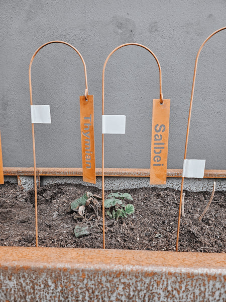 Kräuterstecker Rost - DekoEule- Onlineshop für Landhausdeko, Deko Landhausstil, Farmhausdeko, Landhausstil Deko