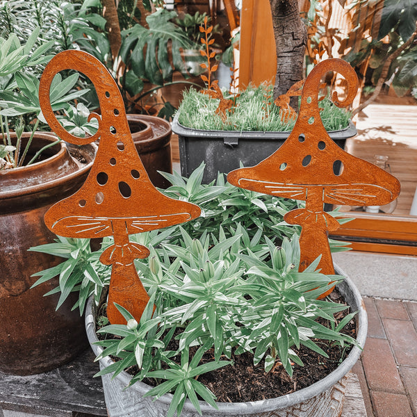 Gartenstecker Pilz - DekoEule- Onlineshop für Landhausdeko, Deko Landhausstil, Farmhausdeko, Landhausstil Deko