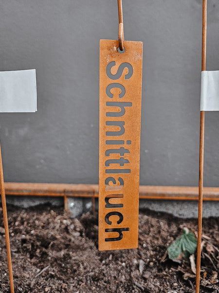 Kräuterstecker Rost - DekoEule- Onlineshop für Landhausdeko, Deko Landhausstil, Farmhausdeko, Landhausstil Deko