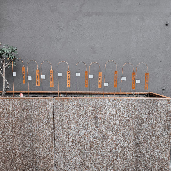 Kräuterstecker Rost - DekoEule- Onlineshop für Landhausdeko, Deko Landhausstil, Farmhausdeko, Landhausstil Deko