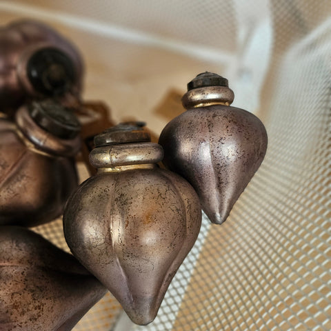 Weihnachtsbaumkugel Zapfenform - antikgrau- - DekoEule- Onlineshop für Landhausdeko, Deko Landhausstil, Farmhausdeko, Landhausstil Deko