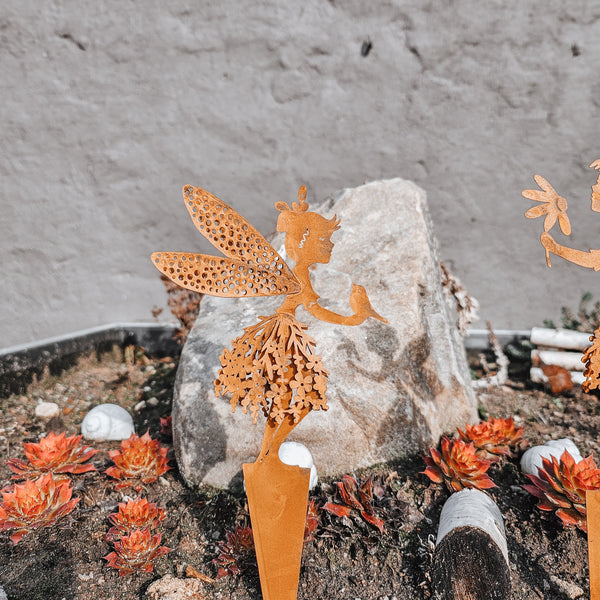 Gartenelfen Rost - DekoEule- Onlineshop für Landhausdeko, Deko Landhausstil, Farmhausdeko, Landhausstil Deko