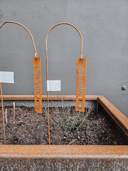 Kräuterstecker Rost - DekoEule- Onlineshop für Landhausdeko, Deko Landhausstil, Farmhausdeko, Landhausstil Deko