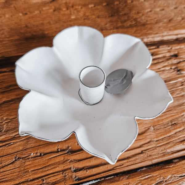 Kerzenhalter Blüte - DekoEule- Onlineshop für Landhausdeko, Deko Landhausstil, Farmhausdeko, Landhausstil Deko