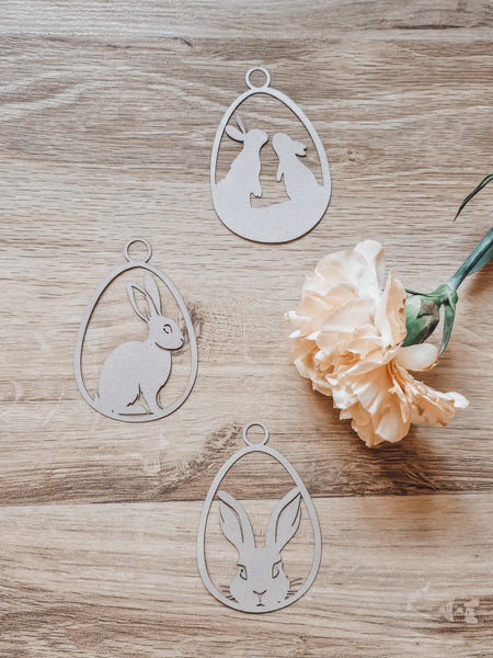Papierschnitt Ostern natürlich braun - DekoEule- Onlineshop für Landhausdeko, Deko Landhausstil, Farmhausdeko, Landhausstil Deko