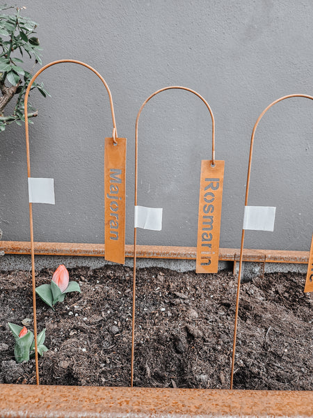 Kräuterstecker Rost - DekoEule- Onlineshop für Landhausdeko, Deko Landhausstil, Farmhausdeko, Landhausstil Deko