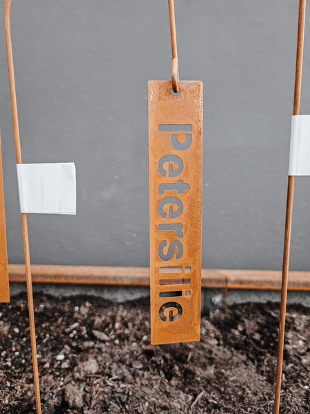 Kräuterstecker Rost - DekoEule- Onlineshop für Landhausdeko, Deko Landhausstil, Farmhausdeko, Landhausstil Deko