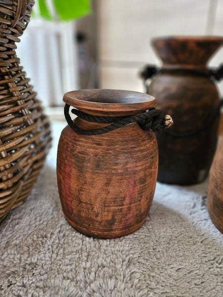 Holzvasen Antik - DekoEule- Onlineshop für Landhausdeko, Deko Landhausstil, Farmhausdeko, Landhausstil Deko