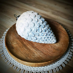 Weihnachtszapfen, Glasdekoration - DekoEule- Onlineshop für Landhausdeko, Deko Landhausstil, Farmhausdeko, Landhausstil Deko