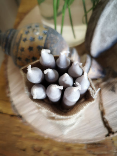 Baumkerze steingrau - DekoEule- Onlineshop für Landhausdeko, Deko Landhausstil, Farmhausdeko, Landhausstil Deko