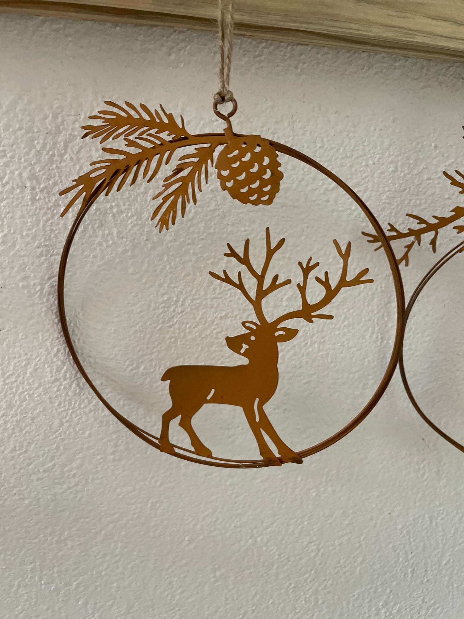Kranz mit Hirsch - DekoEule- Onlineshop für Landhausdeko, Deko Landhausstil, Farmhausdeko, Landhausstil Deko