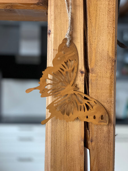 Kreative Hohlschnitzerei Exquisite Schmetterling Memorial Familie Anhänger  Weihnachtsbaum Dekoration Auto Rückspiegel Anhänger