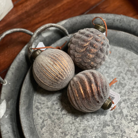 Weihnachtsbaumkugel braun - DekoEule- Onlineshop für Landhausdeko, Deko Landhausstil, Farmhausdeko, Landhausstil Deko